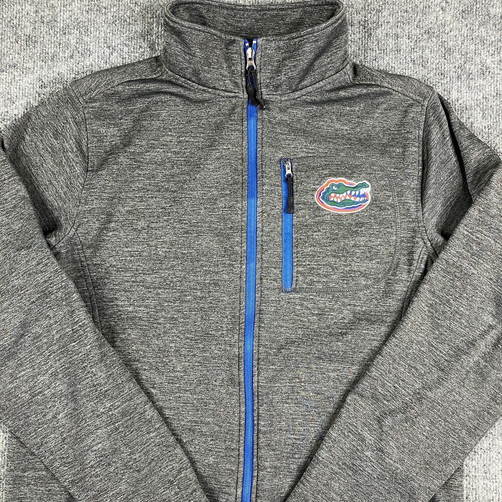 Colosseum Florida Gators Jacket Mens Size S‎ Gray Full Zip Logo Fleece NCAA